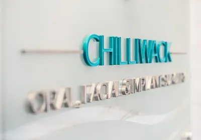 Close-up of raised metallic lettering displaying 